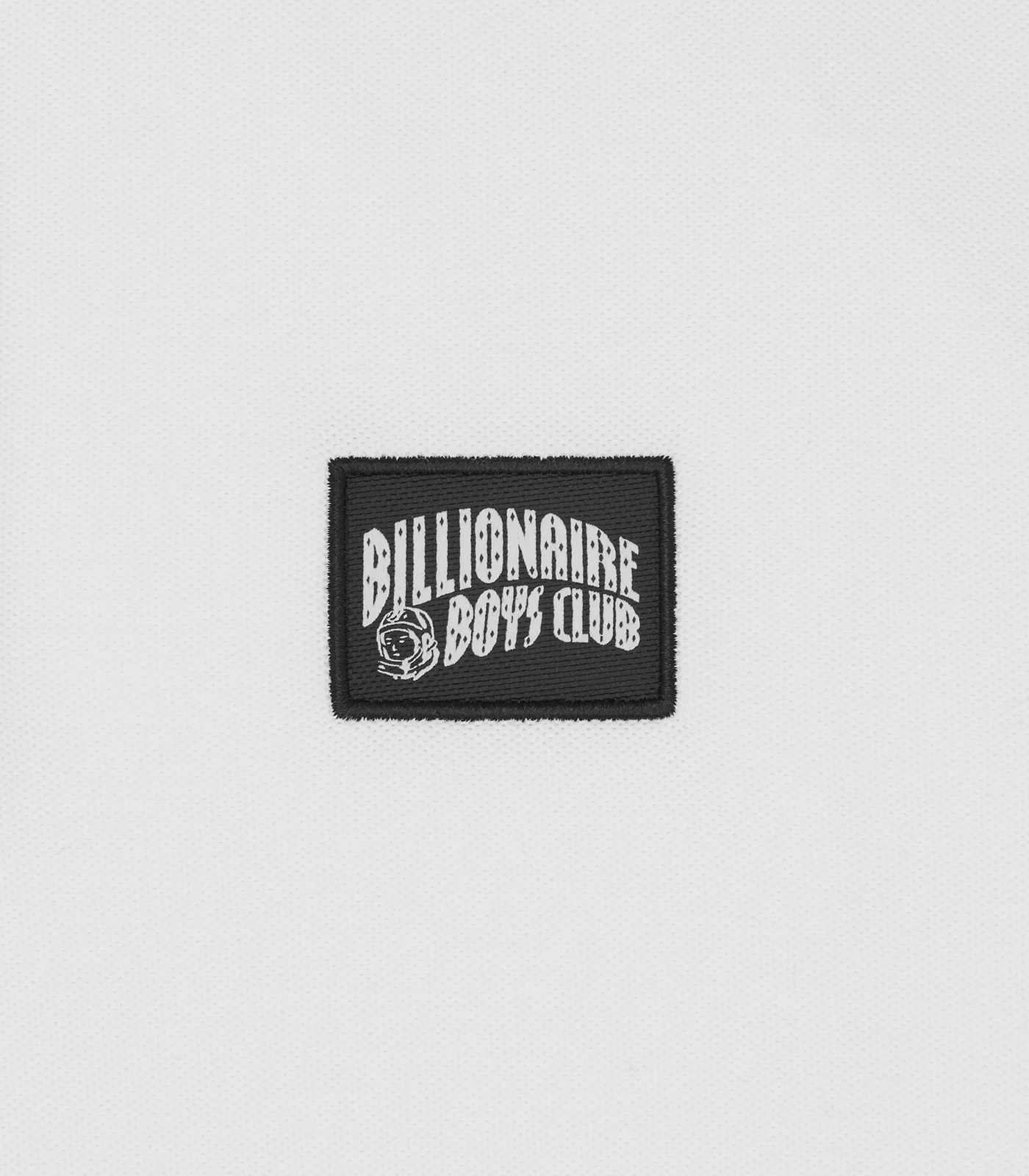 WOVEN PATCH ARCH LOGO POLO TOP - WHITE - Image 3