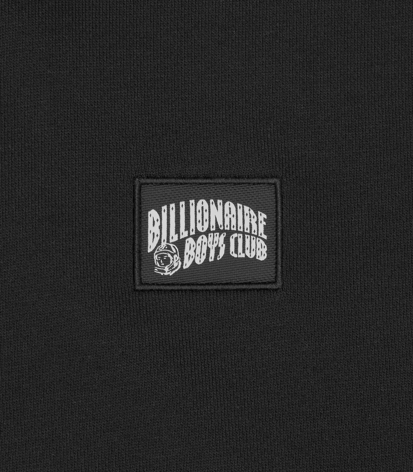 WOVEN PATCH ARCH LOGO QUARTER ZIP CREWNECK - BLACK - Image 4