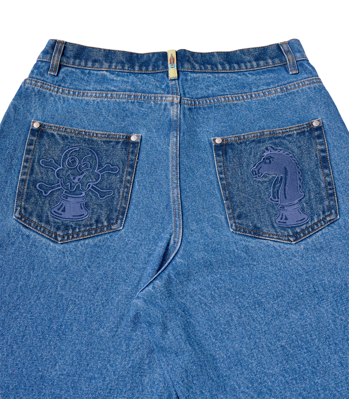YEAR OF THE HORSE DENIM SHORTS - LIGHT BLUE - Image 4